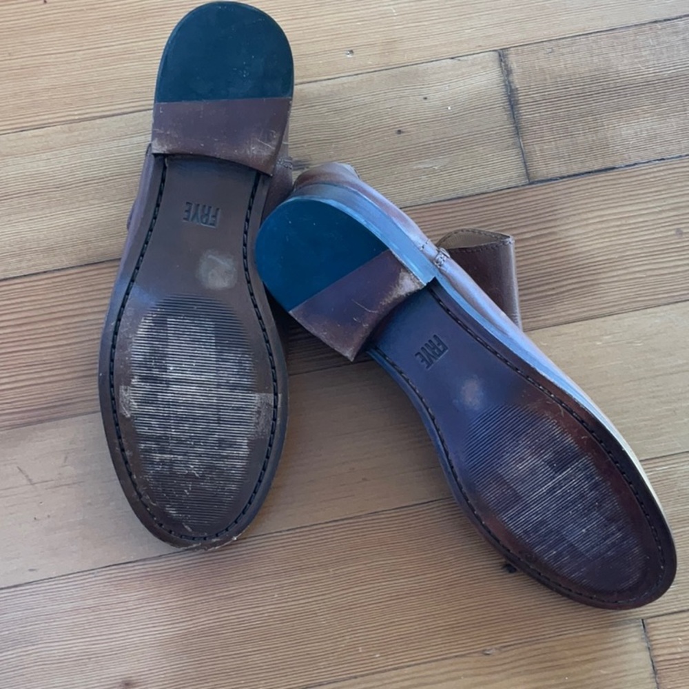 Frye Elyssa Cognac Leather Shooties sz10 - Picture 5 of 10